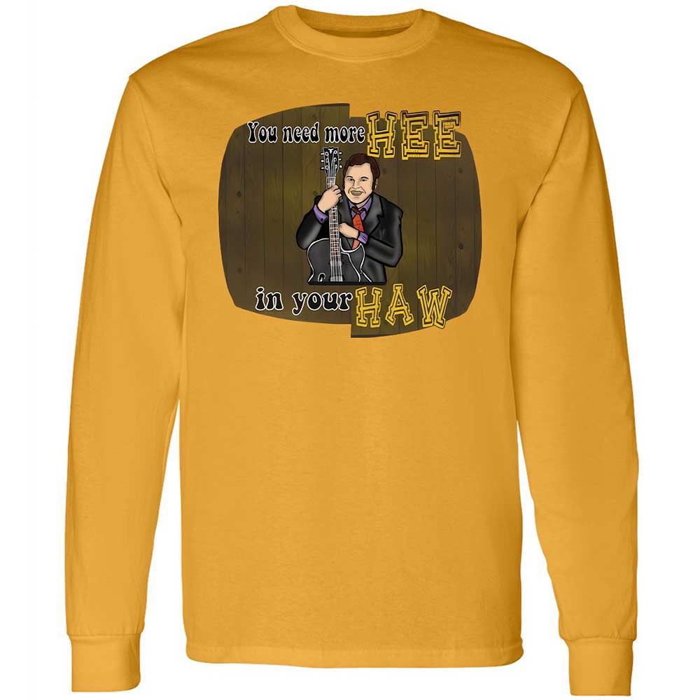 Long Sleeve T-Shirt - QY75RVZQ - Gold - 10