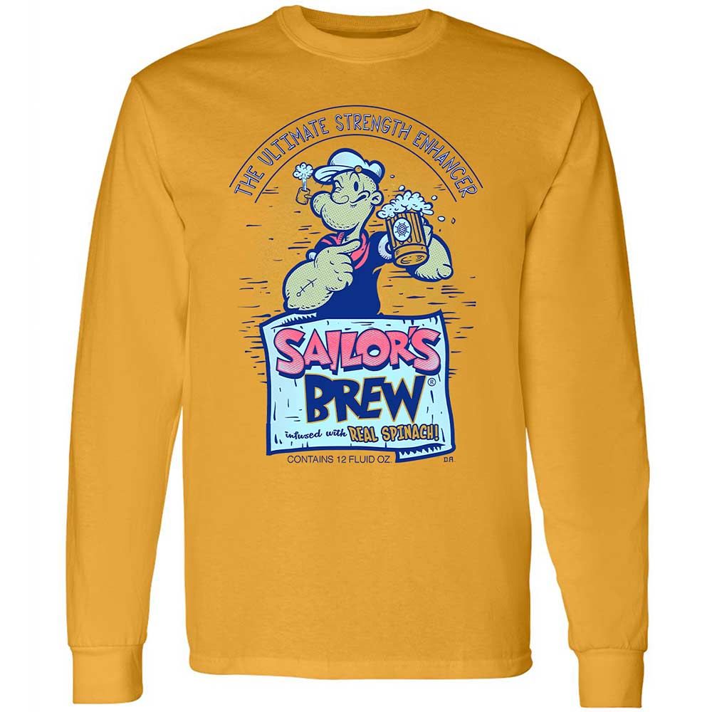 Long Sleeve T-Shirt - XQRSCW7R - Gold - 10