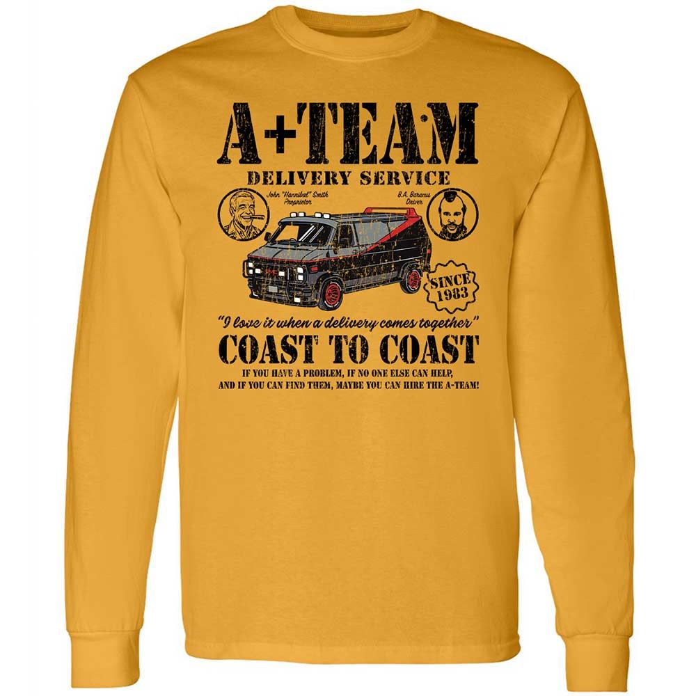Long Sleeve T-Shirt - X3Z2EW35 - Gold - 10