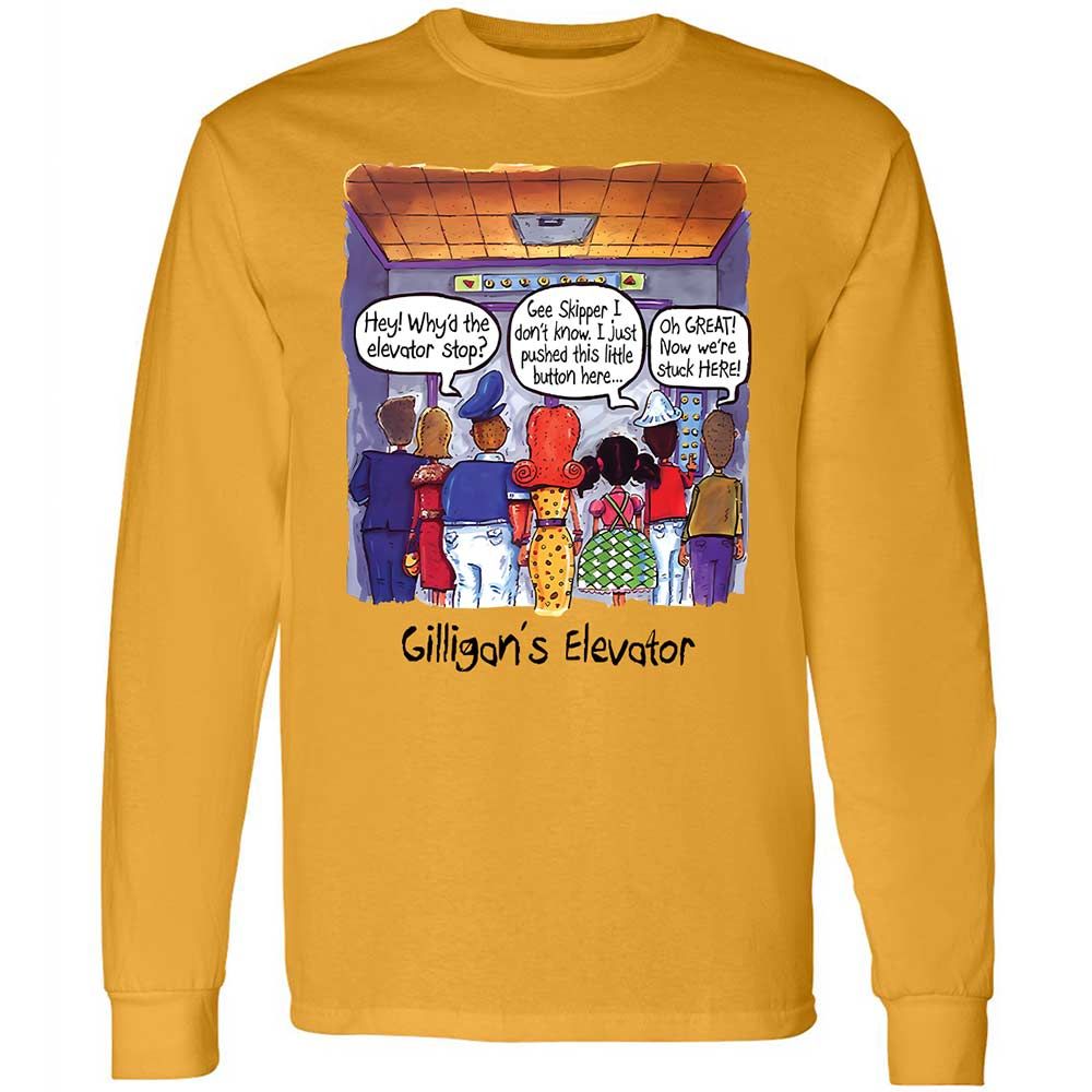Long Sleeve T-Shirt - XKXZQP6R - Gold - 10