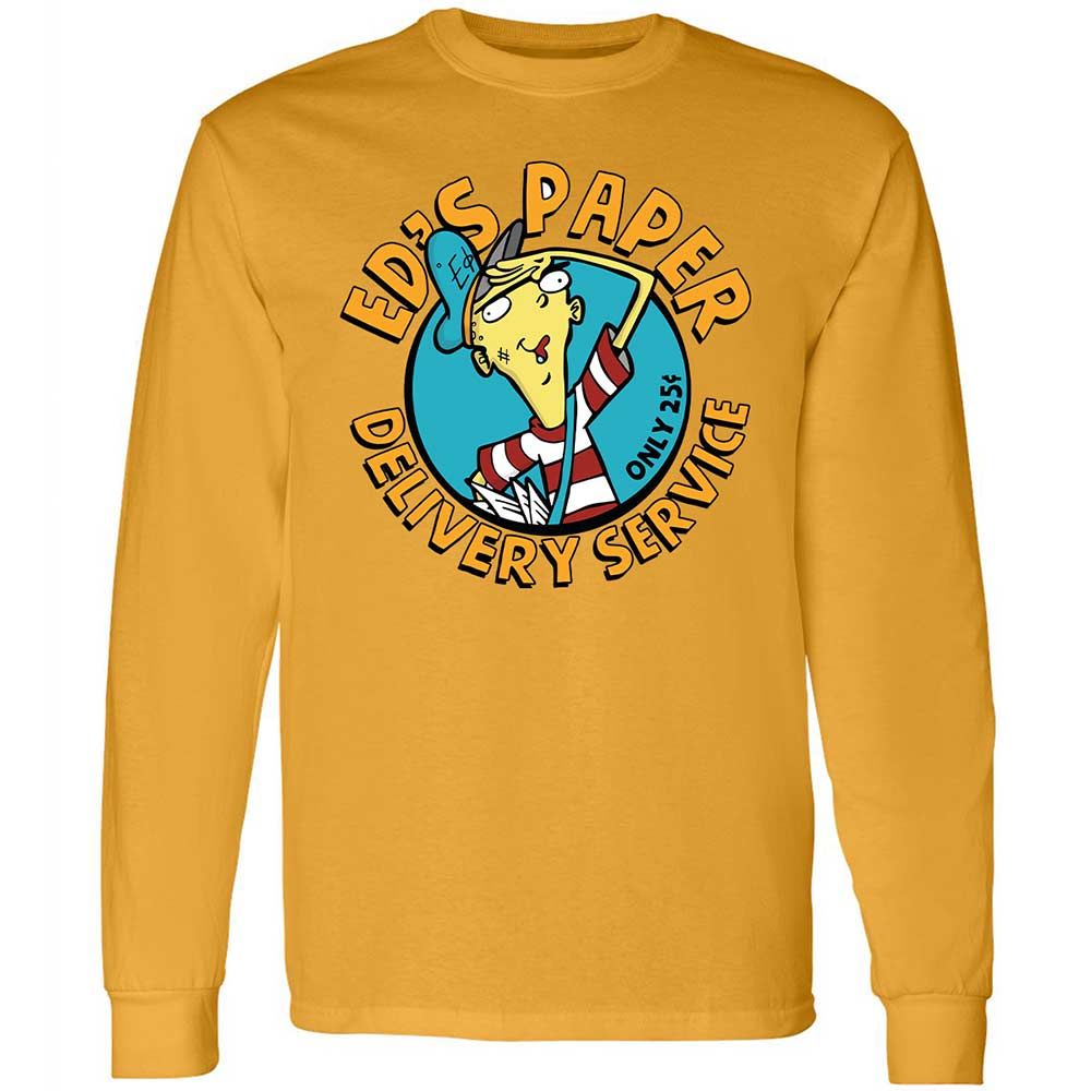 Long Sleeve T-Shirt - TE5YUV1J - Gold - 10