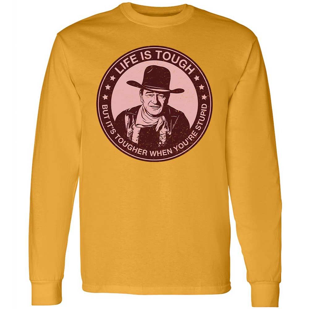 Long Sleeve T-Shirt - E6ZMKBBC - Gold - 10