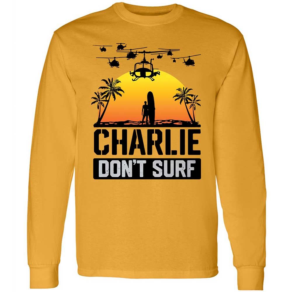 Long Sleeve T-Shirt - XJR6FW9M - Gold - 10