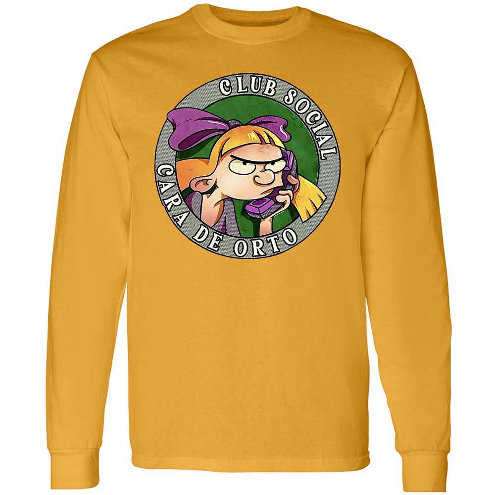 Long Sleeve T-Shirt - F1PJQCW7 - Gold - 10