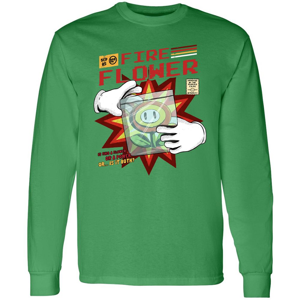 Long Sleeve T-Shirt - ANVK3B6Z - Irish Green - 10