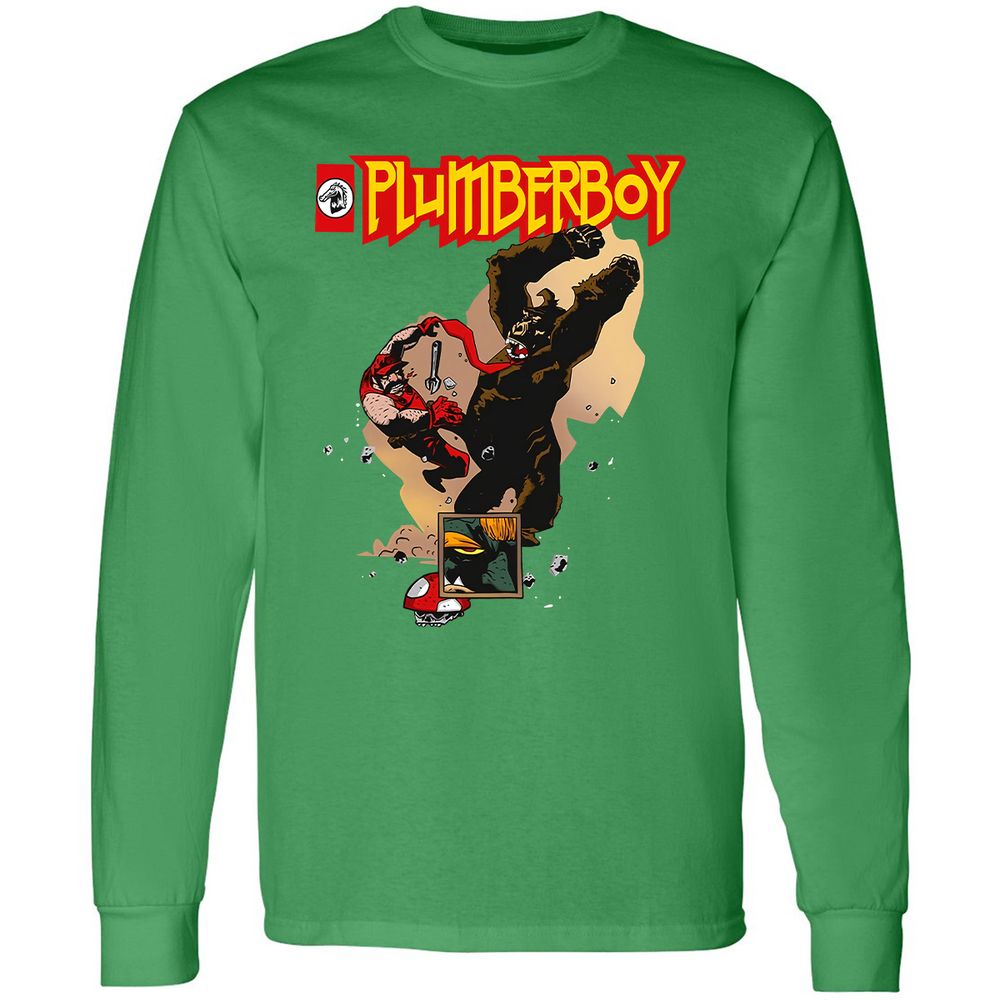 Long Sleeve T-Shirt - N5EYB9Z1 - Irish Green - 10