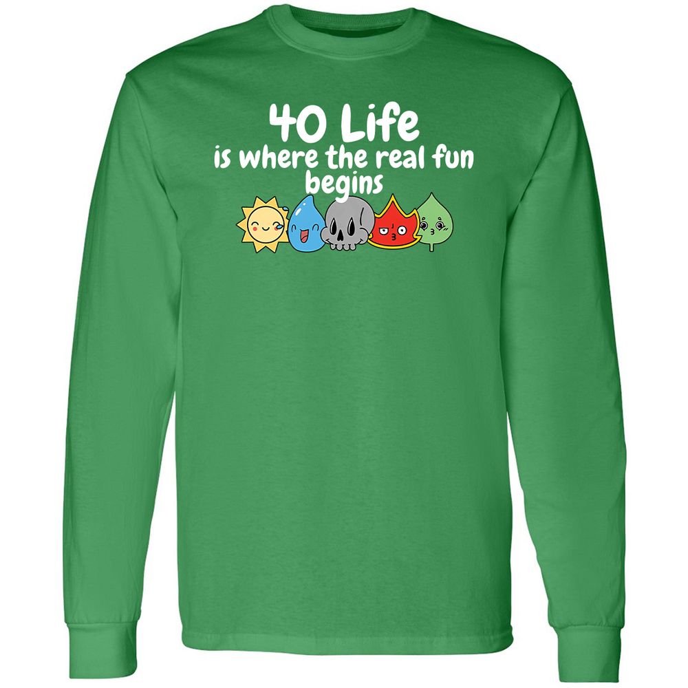 Long Sleeve T-Shirt - 1H3CDHEB - Irish Green - 10