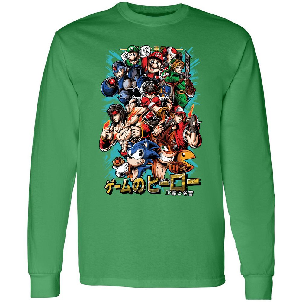 Long Sleeve T-Shirt - MCNPJ5W3 - Irish Green - 10