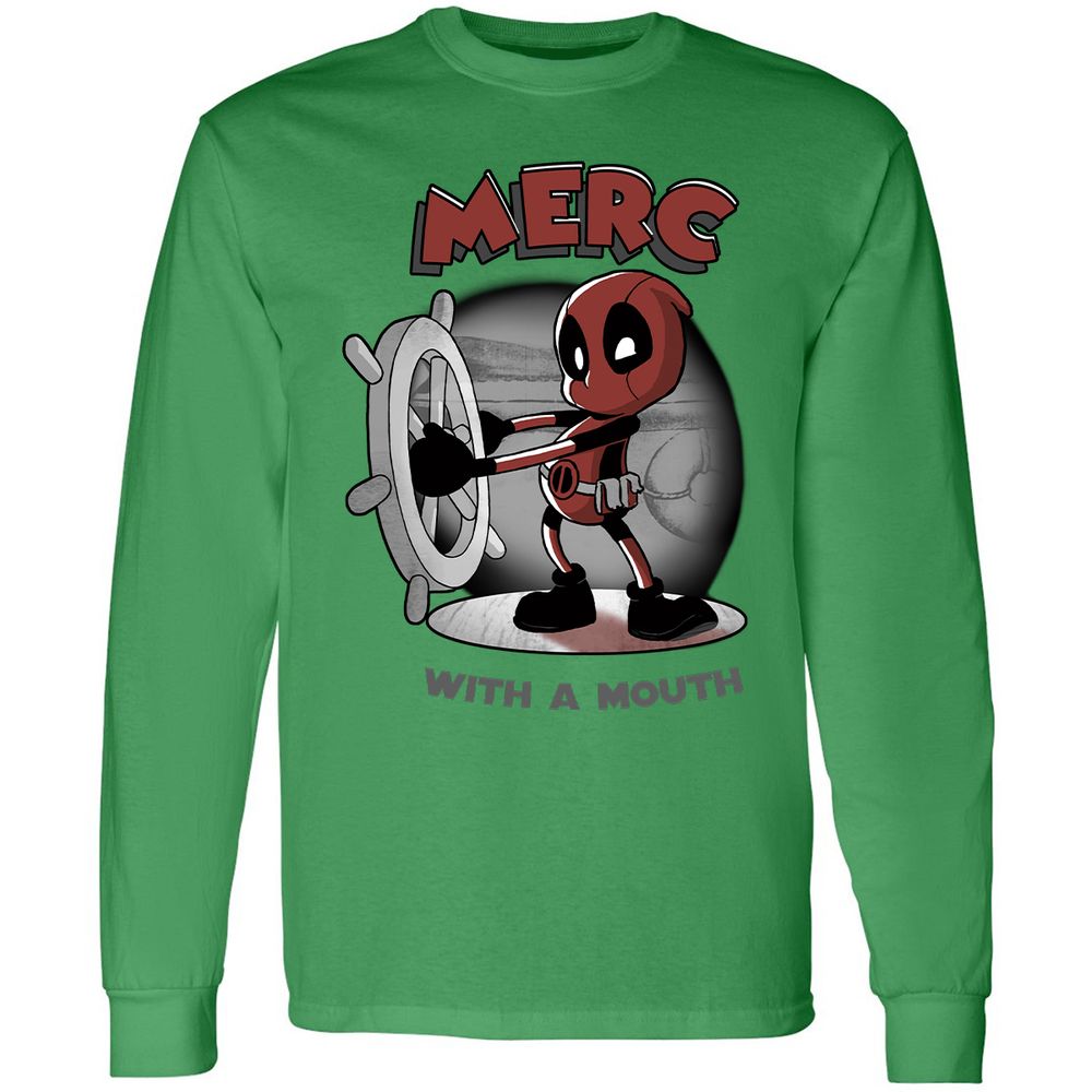 Long Sleeve T-Shirt - B3PL9ZPB - Irish Green - 10