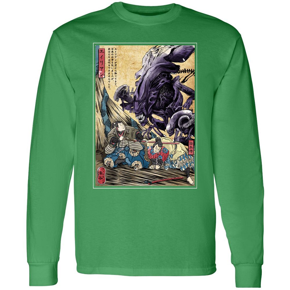 Long Sleeve T-Shirt - XKRFGHRR - Irish Green - 10