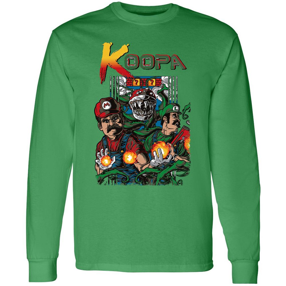 Long Sleeve T-Shirt - 6DQ7UEZJ - Irish Green - 10