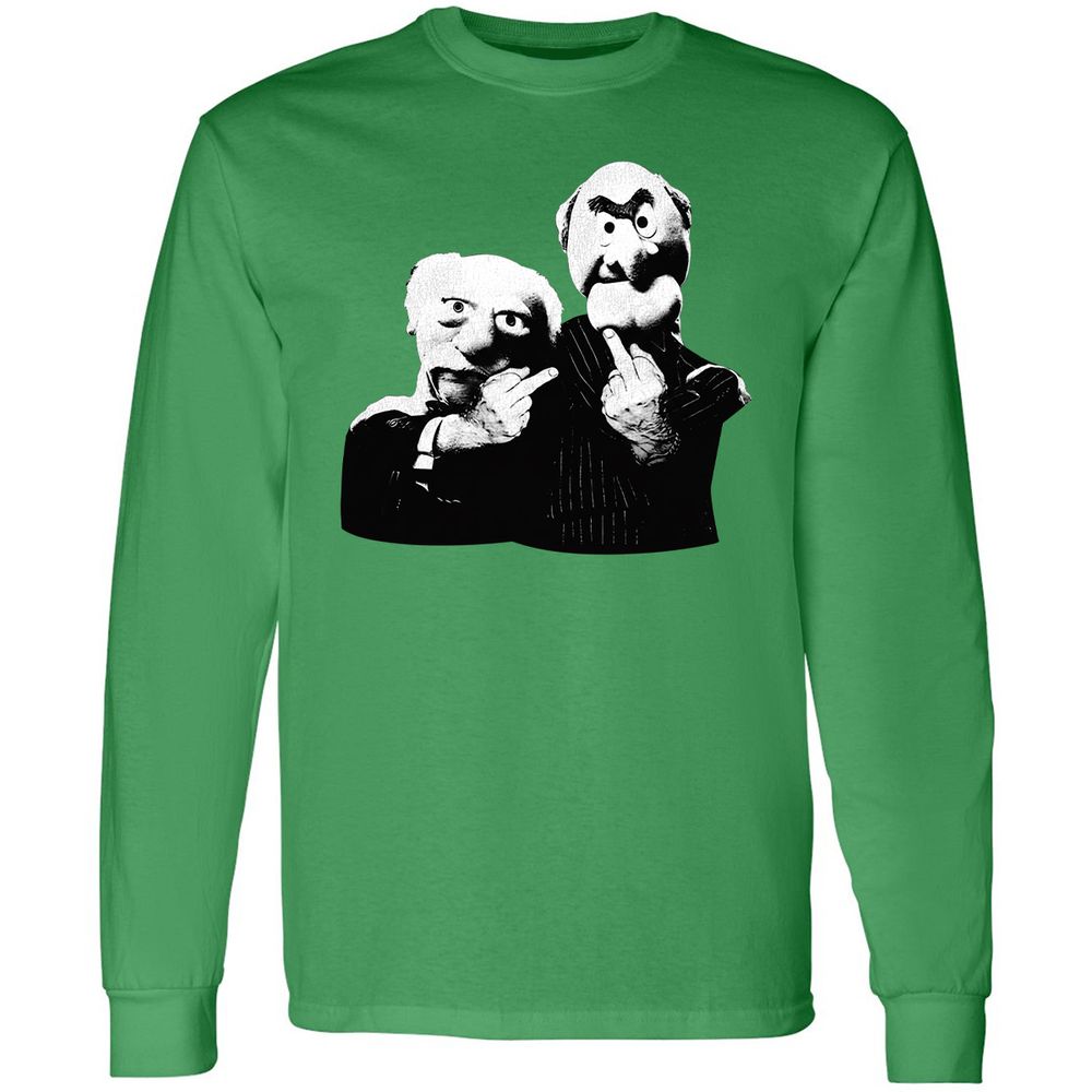 Statler and Waldorf Middle Finger - Irish Green - 10