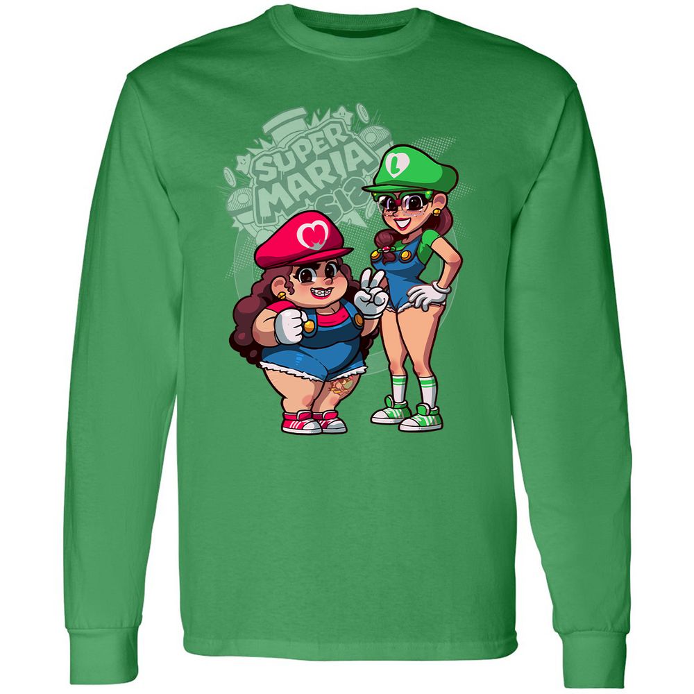 Long Sleeve T-Shirt - LDT9CW5U - Irish Green - 10