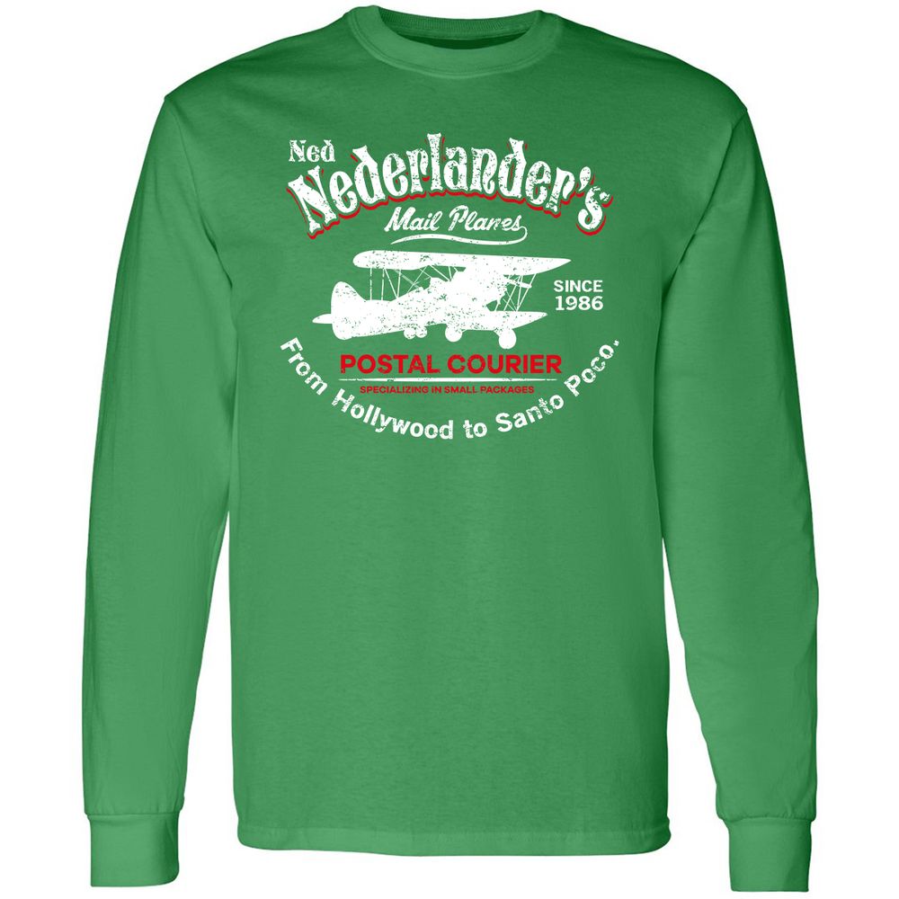 Long Sleeve T-Shirt - W9KPQUZS - Irish Green - 10