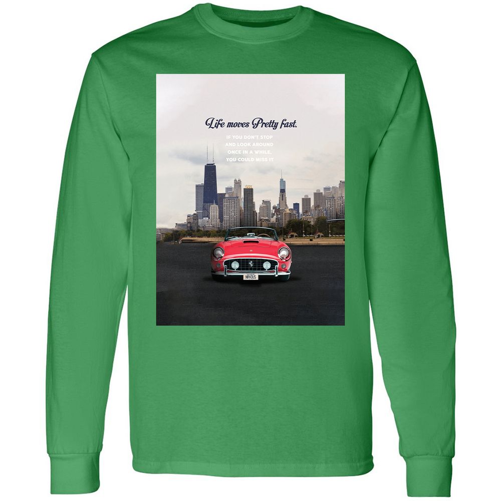 Long Sleeve T-Shirt - YK5LF7D9 - Irish Green - 10
