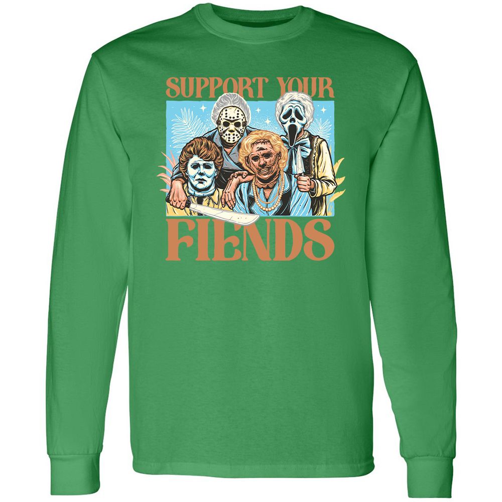 Long Sleeve T-Shirt - G8B8J5ZV - Irish Green - 10
