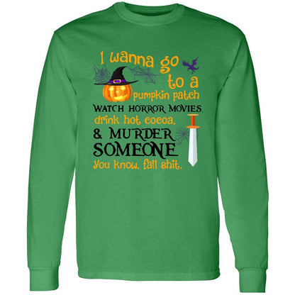 Long Sleeve T-Shirt - 6E9SEGP5 - Irish Green - 10