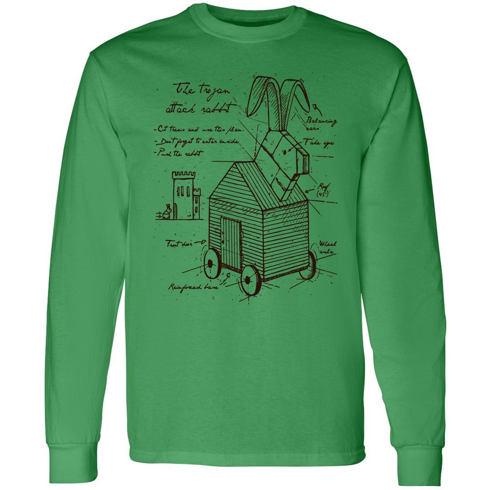 Long Sleeve T-Shirt - 8H9NA3BT - Irish Green - 10