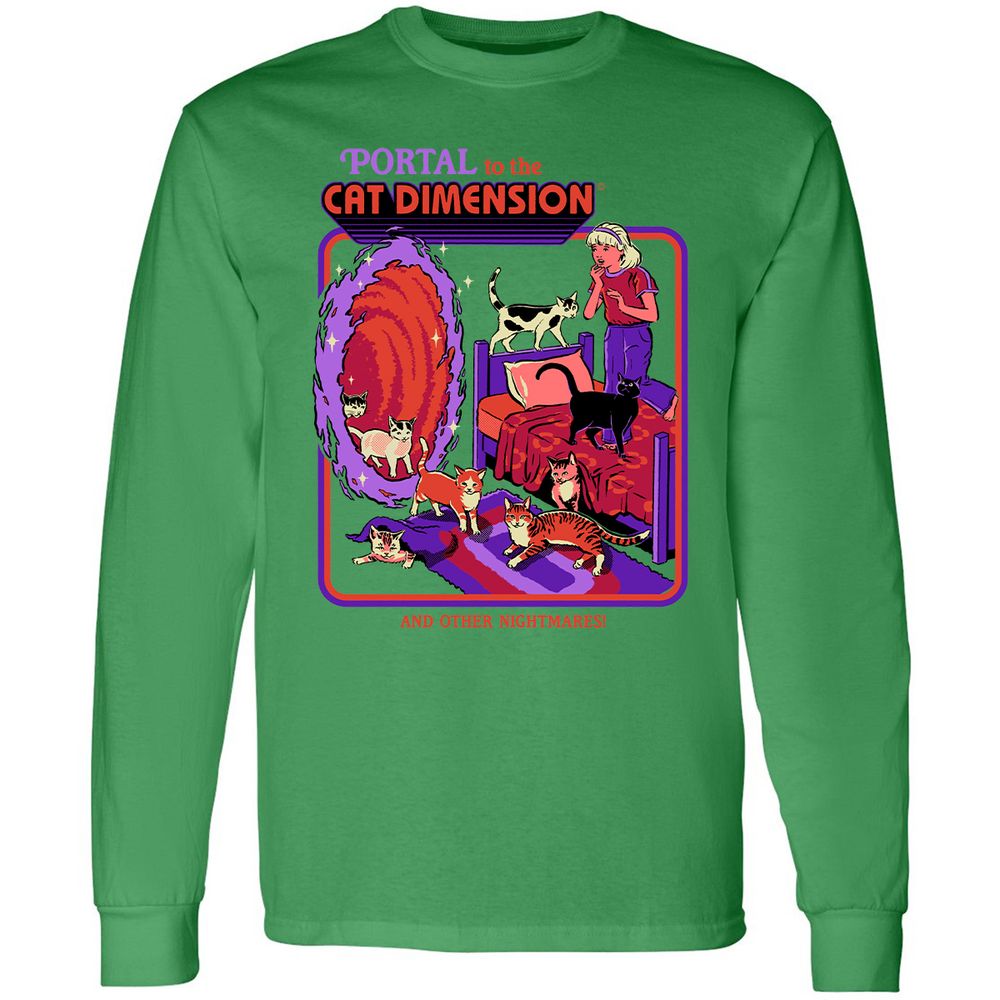 Long Sleeve T-Shirt - XQD4R9AH - Irish Green - 10