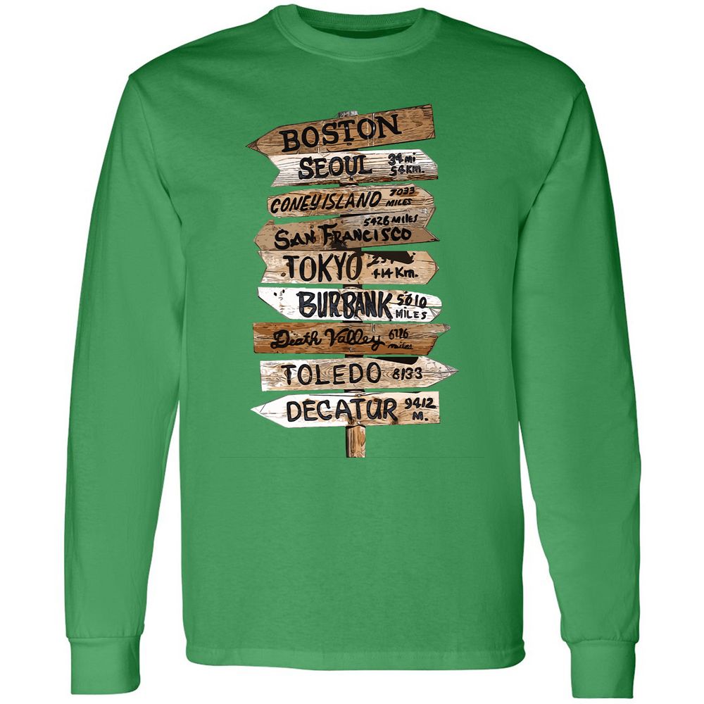 Long Sleeve T-Shirt - X736DFTP - Irish Green - 10