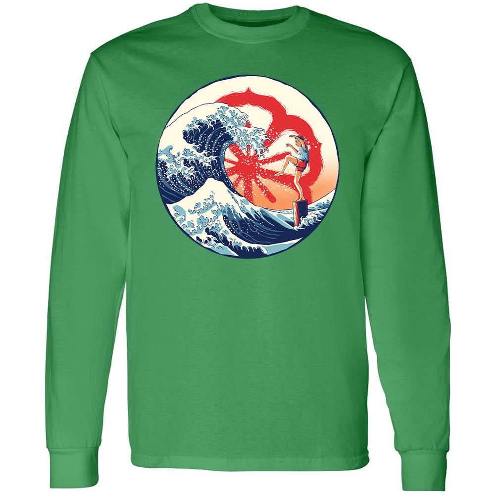 Long Sleeve T-Shirt - JZ2K5QMV - Irish Green - 10