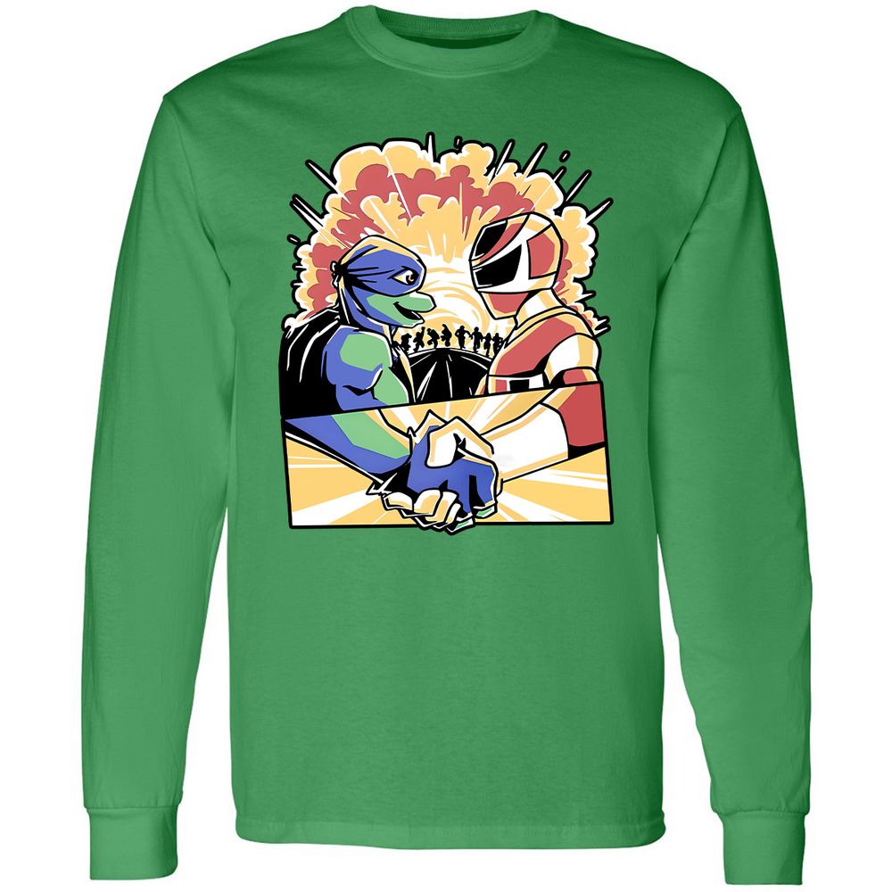 Long Sleeve T-Shirt - QM3DBSD3 - Irish Green - 10