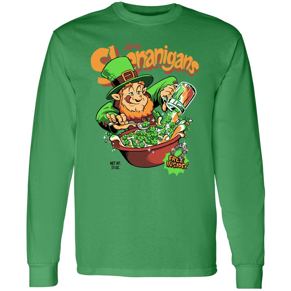 Long Sleeve T-Shirt - ZLD1NHZL - Irish Green - 10