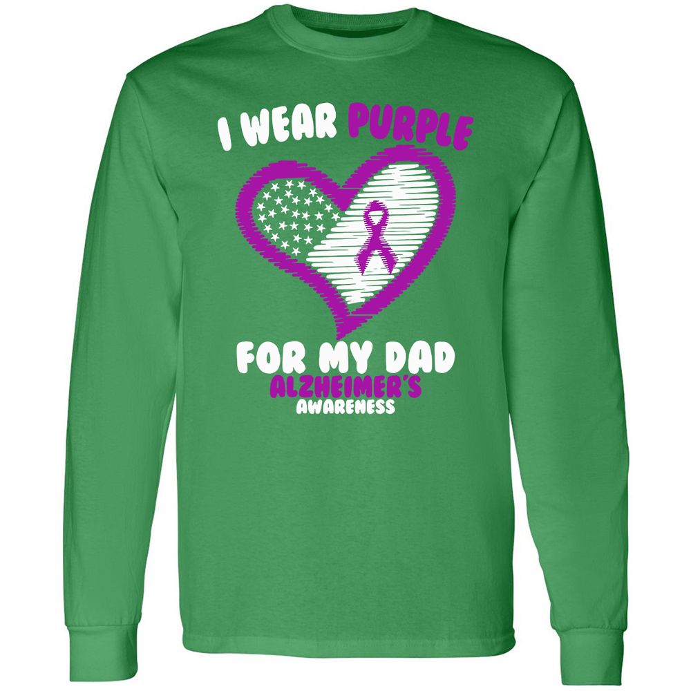 Long Sleeve T-Shirt - M8B71AH6 - Irish Green - 10