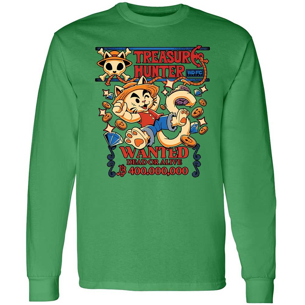 Long Sleeve T-Shirt - YHFTXG6U - Irish Green - 10