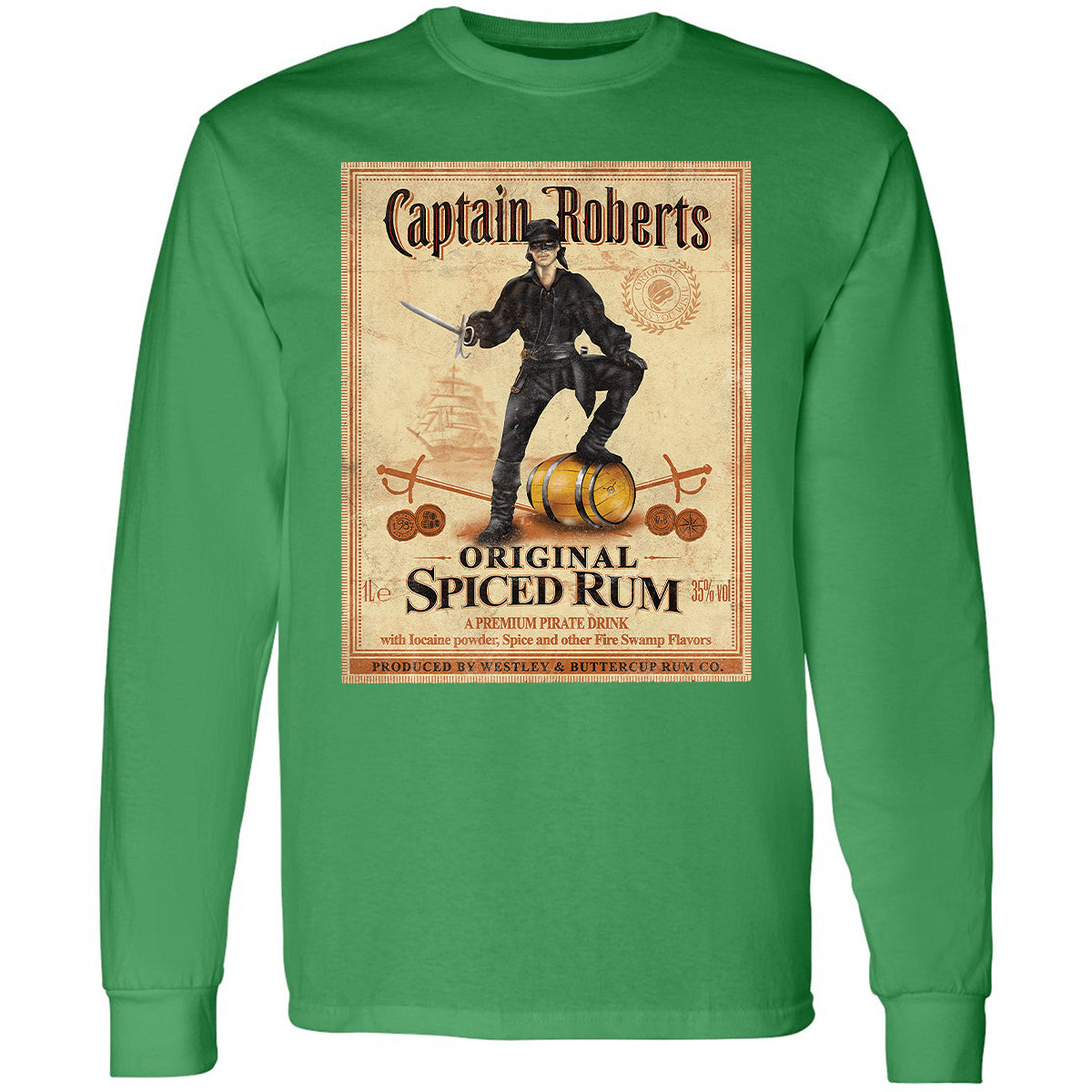 Long Sleeve T-Shirt - QHEVJG1M - Irish Green - 10