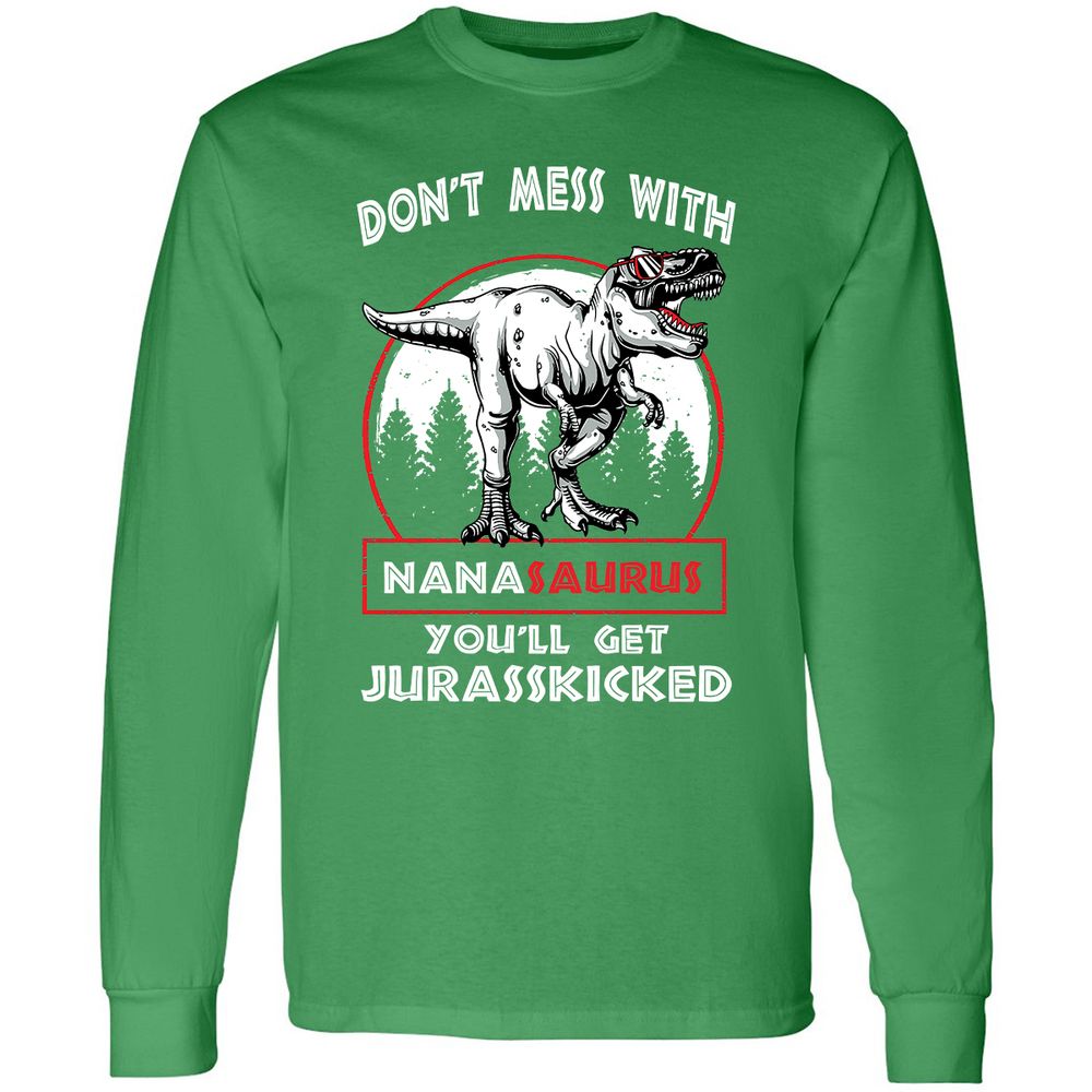 Long Sleeve T-Shirt - KUEA58C7 - Irish Green - 10