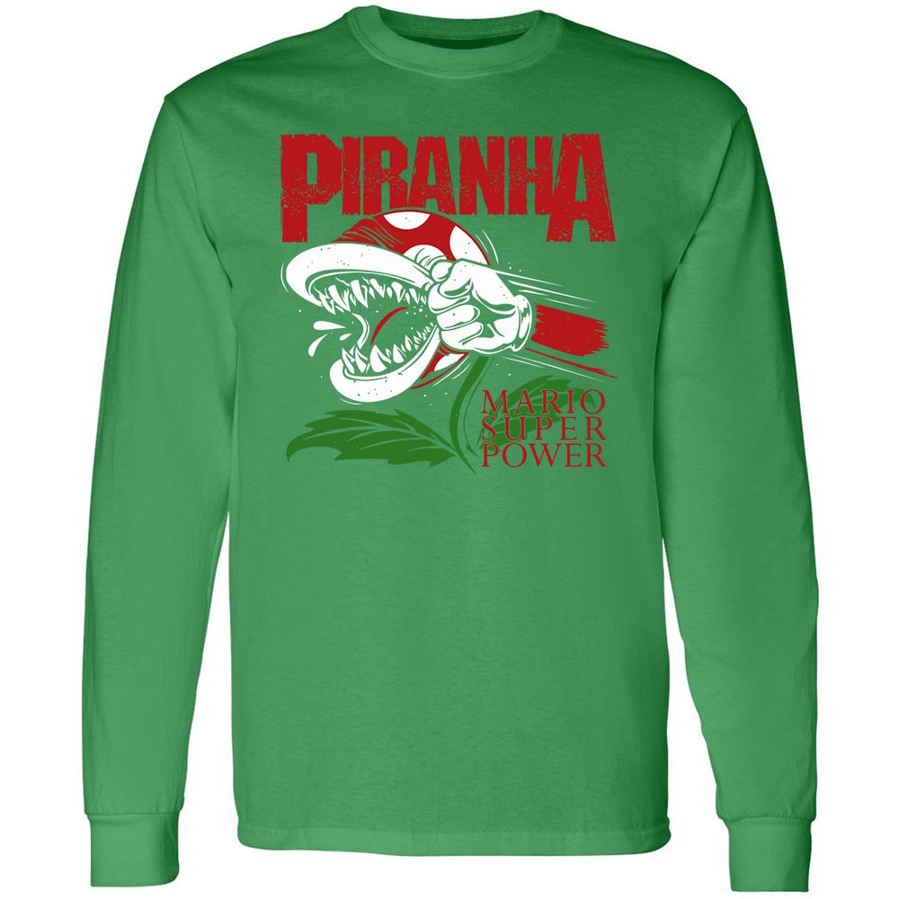 Long Sleeve T-Shirt - QLFV4WDF - Irish Green - 10