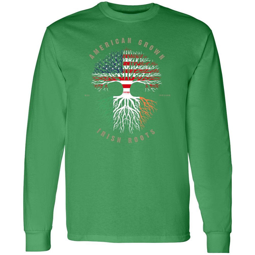 Long Sleeve T-Shirt - C7JQGKV8 - Irish Green - 10