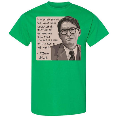 Real Courage Quote - Irish Green - 10