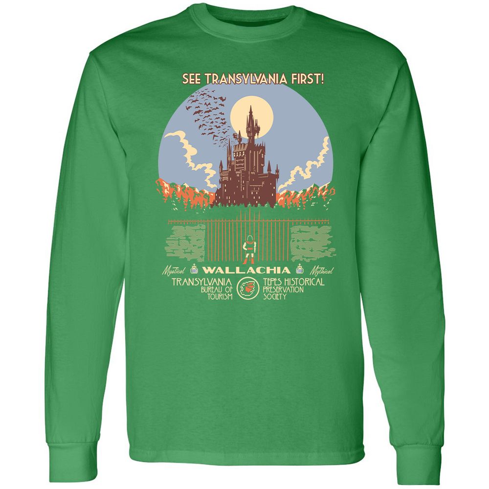 Long Sleeve T-Shirt - QWEKJ6XL - Irish Green - 10