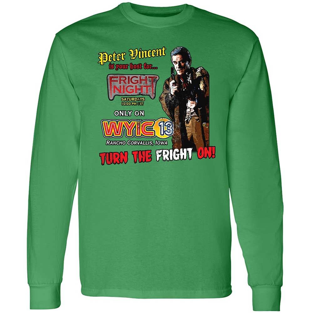 Peter Vincent Fright horror night cult - Irish Green - 10