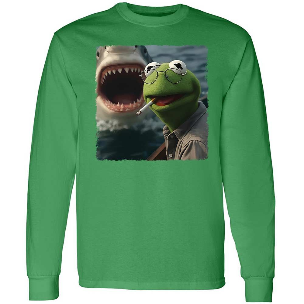 Long Sleeve T-Shirt - HNDVU18Y - Irish Green - 10