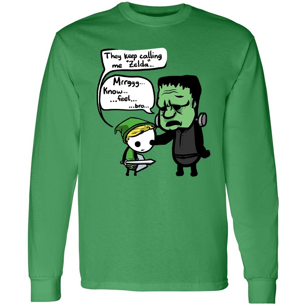 Long Sleeve T-Shirt - ZHF5PXCU - Irish Green - 10