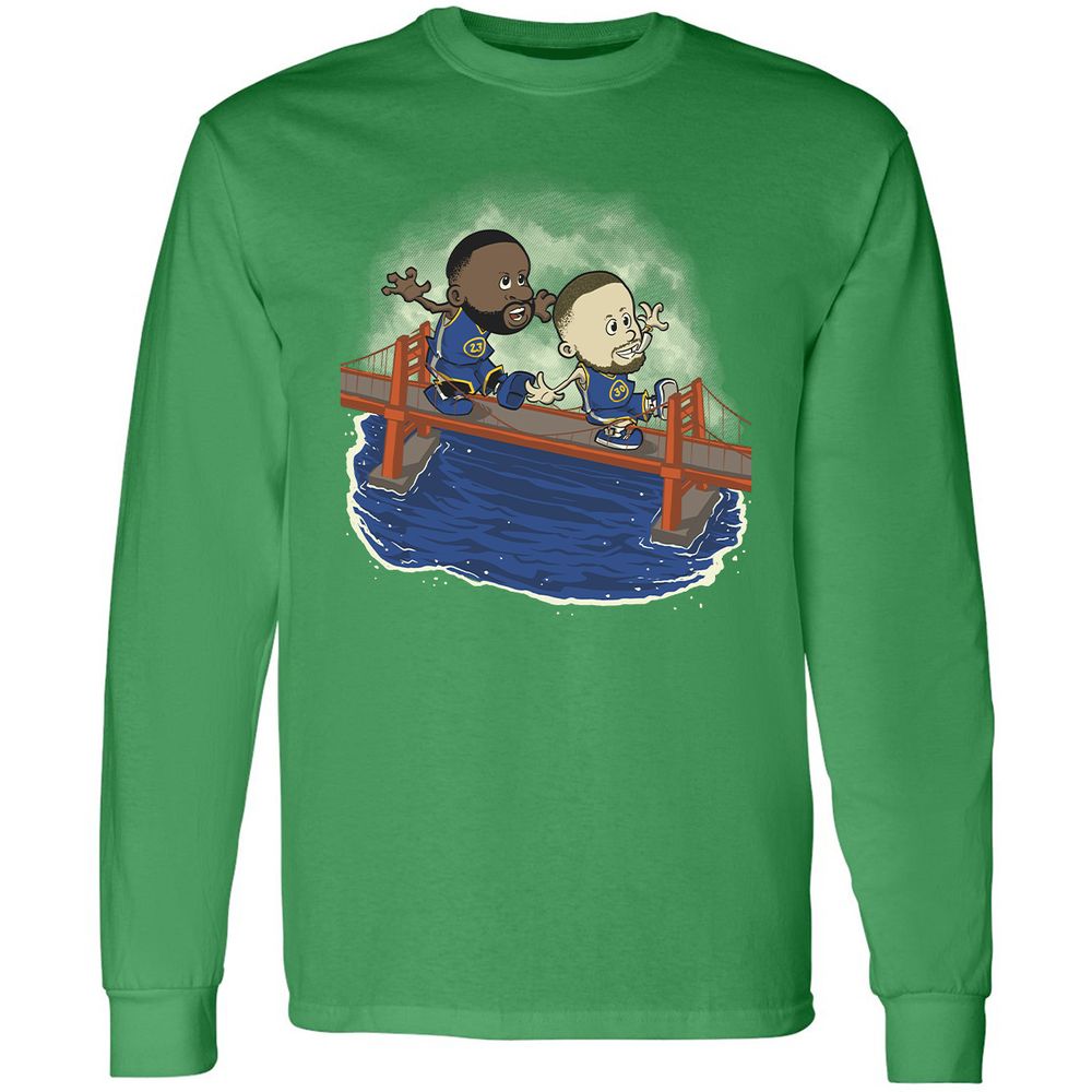 Long Sleeve T-Shirt - Black - Irish Green - 10