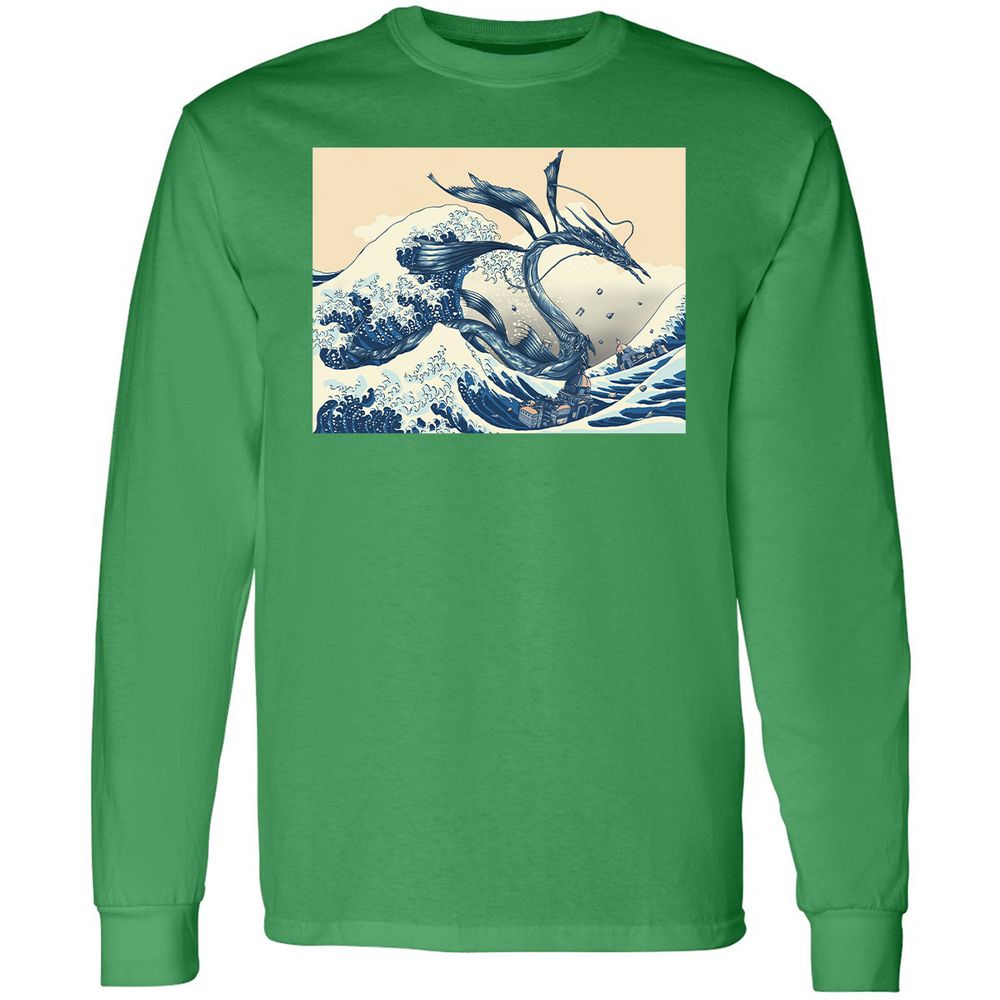 Long Sleeve T-Shirt - X38H73FF - Irish Green - 10