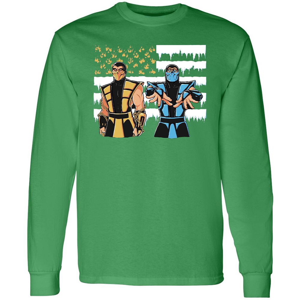 Long Sleeve T-Shirt - VQY32WPH - Irish Green - 10