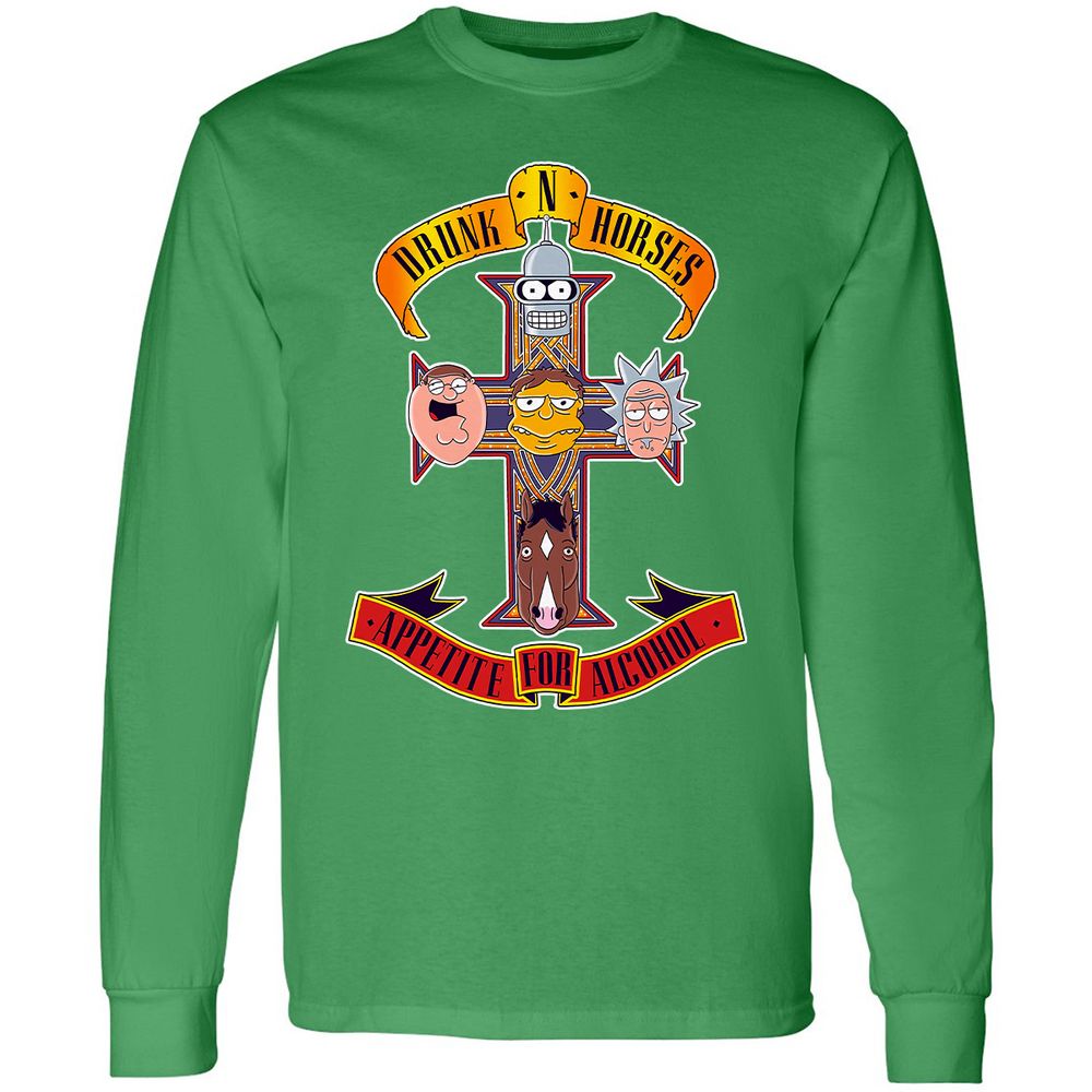 Long Sleeve T-Shirt - PNGCGXTG - Irish Green - 10