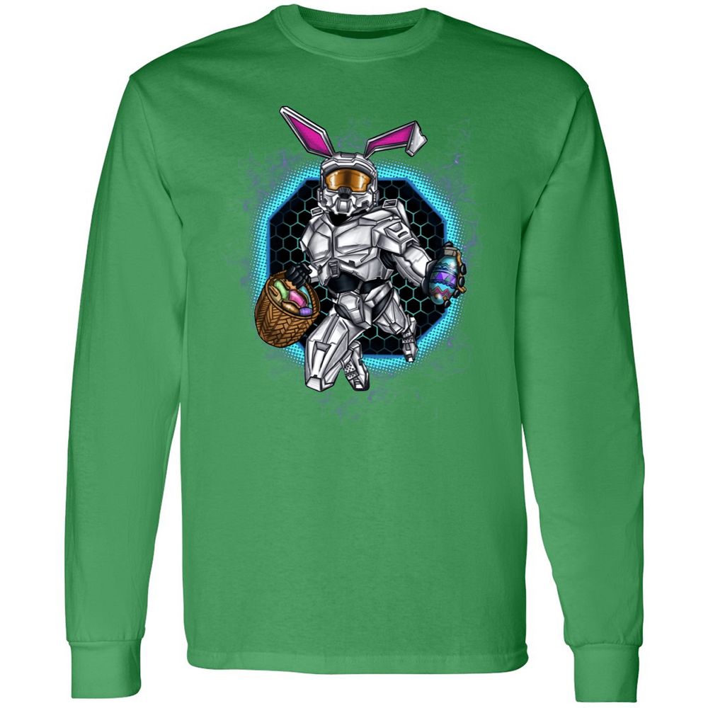 Long Sleeve T-Shirt - B9MQ9CQZ - Irish Green - 10