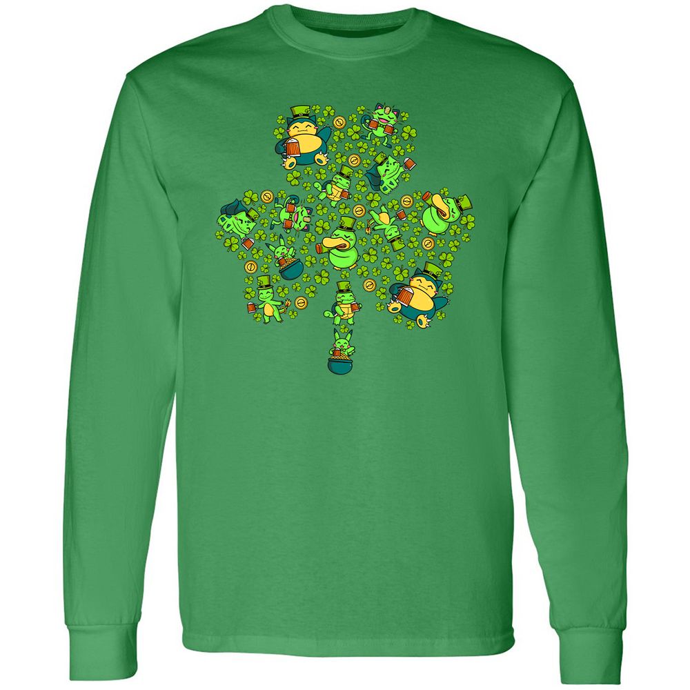 Long Sleeve T-Shirt - HFTX3X3E - Irish Green - 10