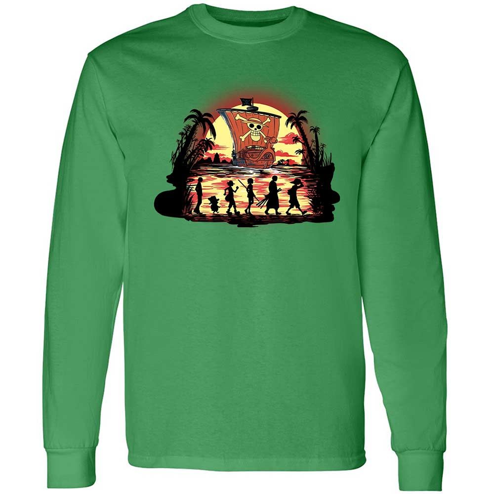 Long Sleeve T-Shirt - C1DKB4H2 - Irish Green - 10