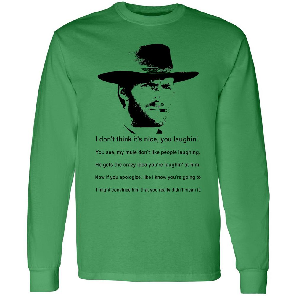 Clint Eastwood Mule Quote - Irish Green - 10