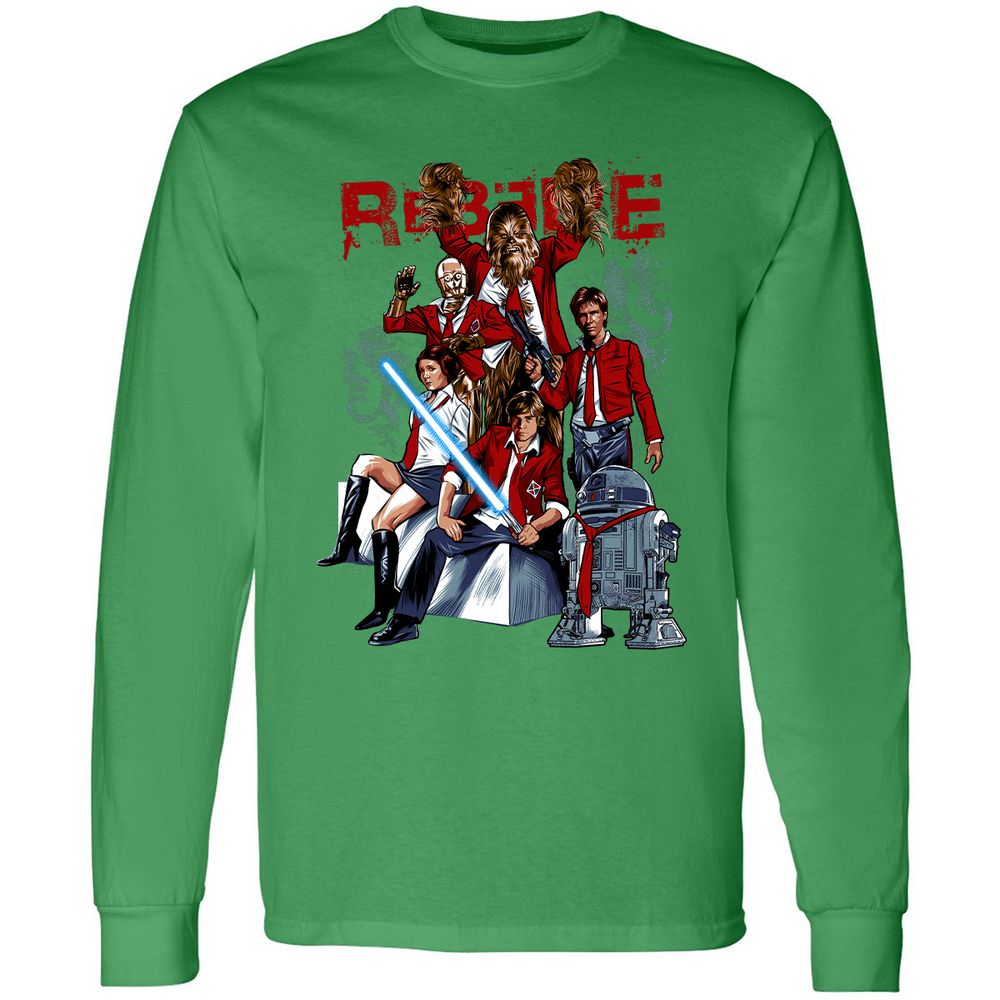 Long Sleeve T-Shirt - BGD3GXKL - Irish Green - 10