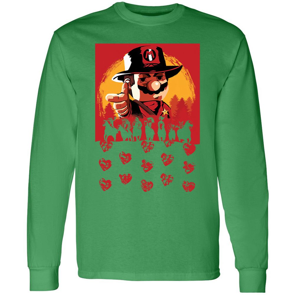 Long Sleeve T-Shirt - GF49FUM4 - Irish Green - 10