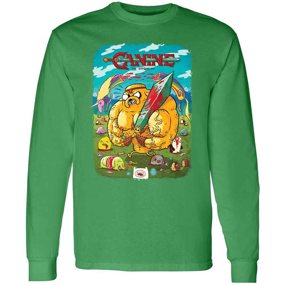 Long Sleeve T-Shirt - JU34GMNQ - Irish Green - 10