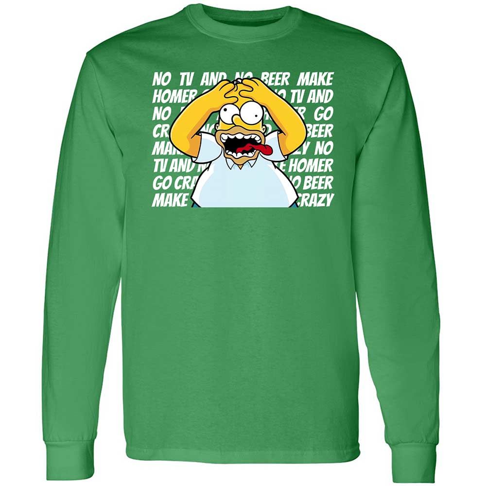 No TV and No Beer Make Homer Go Crazy - Irish Green - 10